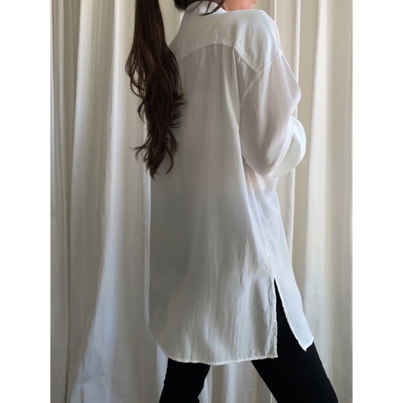 CAMILLE SHIRT — In Off White - Picture 9 of 10